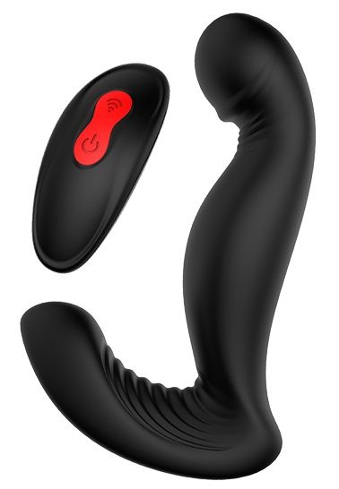 Черный вибромассажер простаты SWIRLING P-PLEASER - Dream Toys - в Реутове купить с доставкой