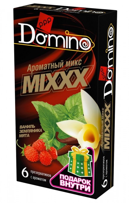 Ароматизированные презервативы DOMINO  Ароматный микс  - 6 шт. - Domino - купить с доставкой в Реутове