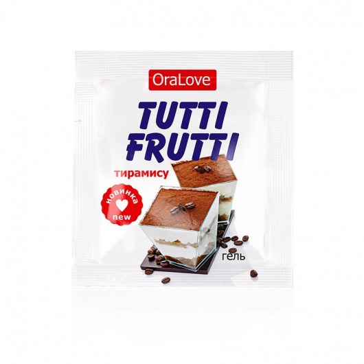 Пробник гель-смазки Tutti-frutti со вкусом тирамису - 4 гр. - Биоритм - купить с доставкой в Реутове
