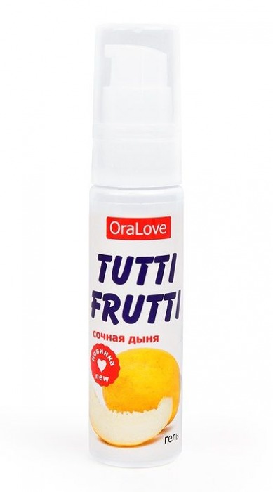 Гель-смазка Tutti-frutti со вкусом сочной дыни - 30 гр. - Биоритм - купить с доставкой в Реутове