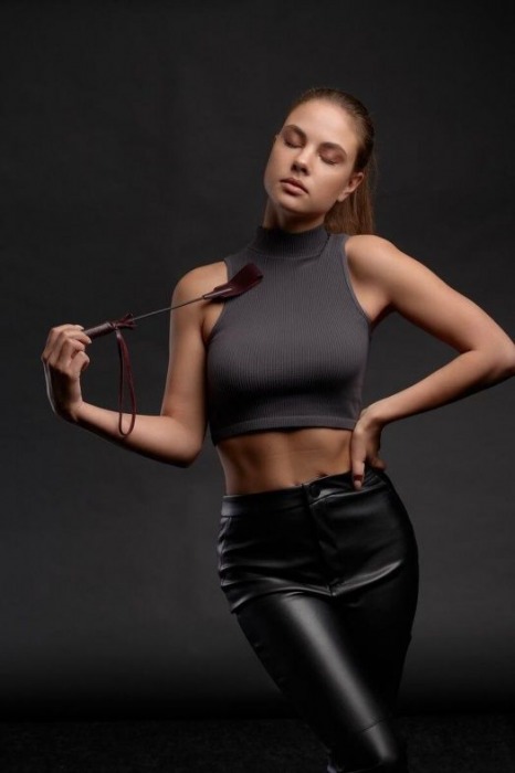 Бордовый стек Ladys Arsenal - 24 см. - БДСМ Арсенал - купить с доставкой в Реутове