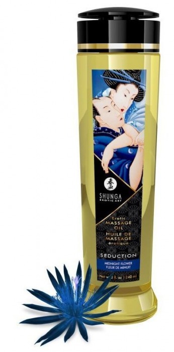 Массажное масло с ароматом ночных цветов Seduction - 240 мл. - Shunga - купить с доставкой в Реутове