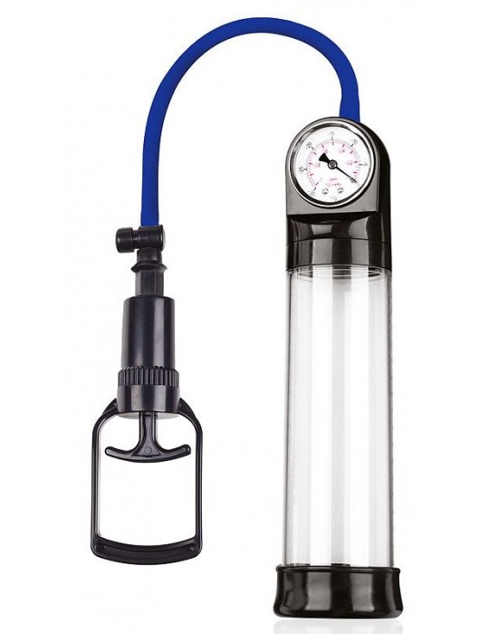 Прозрачная вакуумная помпа Sex Expert с манометром - Sex Expert - в Реутове купить с доставкой