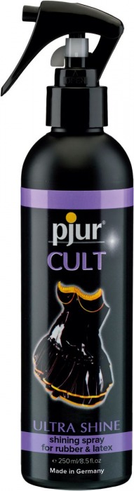 Спрей для ухода за одеждой из латекса pjur CULT Ultra Shine - 250 мл. - Pjur - купить с доставкой в Реутове