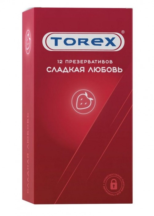 Презервативы Torex  Сладкая любовь  с ароматом клубники - 12 шт. - Torex - купить с доставкой в Реутове