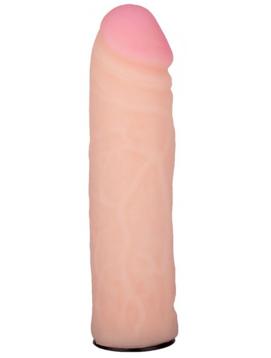 Пояс-трусики с насадкой Glamour Silver - 15,5 см. - LOVETOY (А-Полимер) - купить с доставкой в Реутове