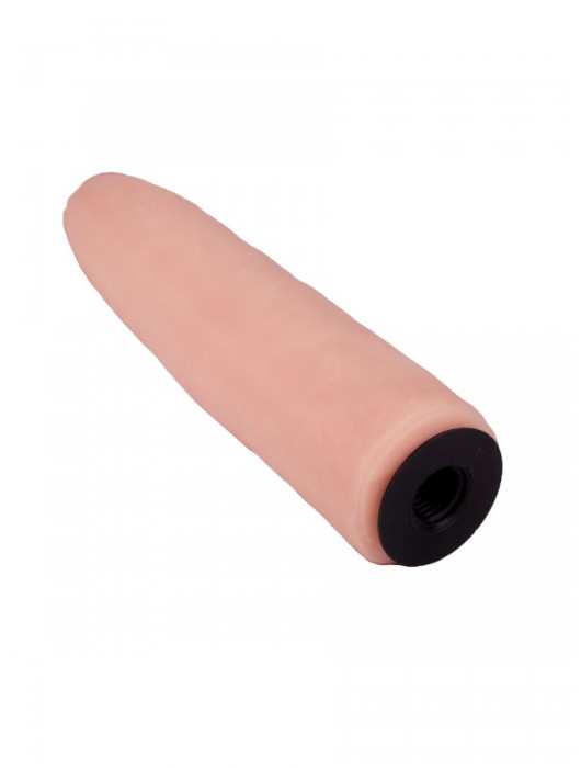 Пояс-трусики с насадкой Glamour Silver - 15,5 см. - LOVETOY (А-Полимер) - купить с доставкой в Реутове