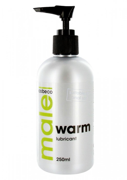Лубрикант с согревающим эффектом MALE Cobeco Warm Lubricant - 250 мл. - Cobeco - купить с доставкой в Реутове