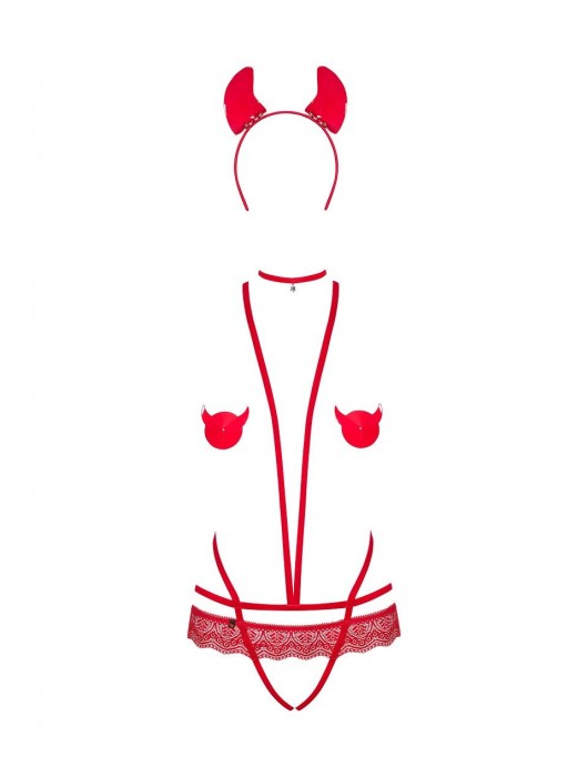 Костюм дьяволицы Evilia - Obsessive купить с доставкой