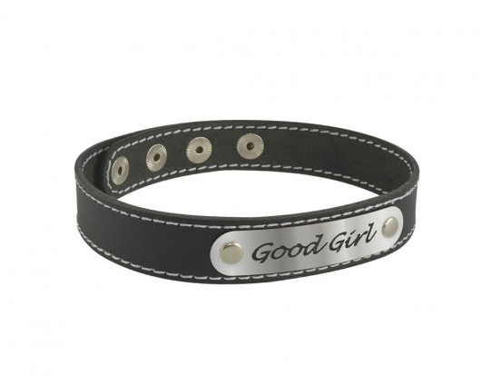 Чокер с белой строчкой Good Girl - Sitabella - купить с доставкой в Реутове