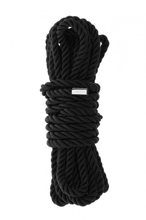 Черная веревка для шибари DELUXE BONDAGE ROPE - 5 м. - Dream Toys - купить с доставкой в Реутове