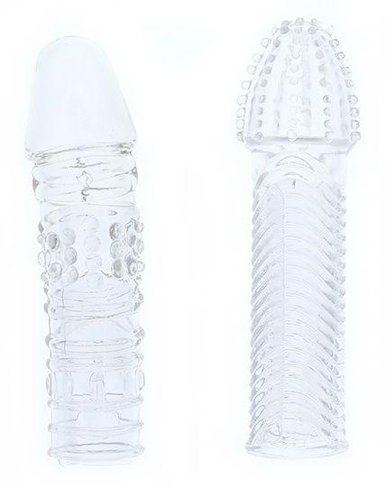 Комплект из 2 прозрачных насадок на пенис PENIS EXTENDER PACK - Dream Toys - в Реутове купить с доставкой