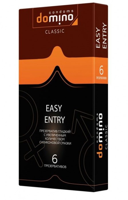 Презервативы с увеличенным количеством смазки DOMINO Easy Entry - 6 шт. - Domino - купить с доставкой в Реутове