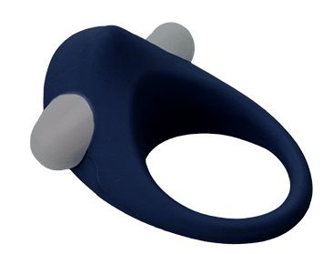 Гладкое синее эрекционное виброкольцо STIMU RING - Dream Toys - в Реутове купить с доставкой
