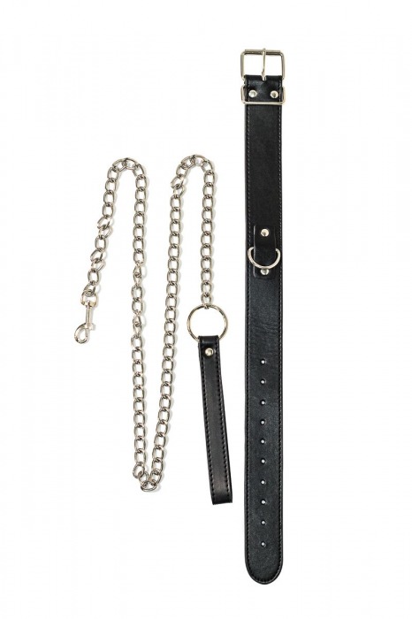 Черный ошейник с поводком Wild - Lola Games - купить с доставкой в Реутове