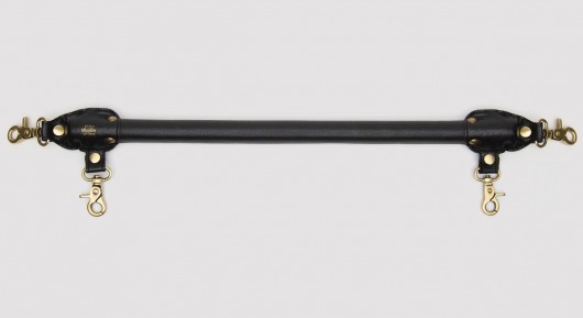 Черная распорка для ног Bound to You Faux Leather Spreader Bar - 50,8 см. - Fifty Shades of Grey - купить с доставкой в Реутове