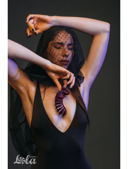 Мужской пояс верности бордового цвета Romello - Lola Games - купить с доставкой в Реутове