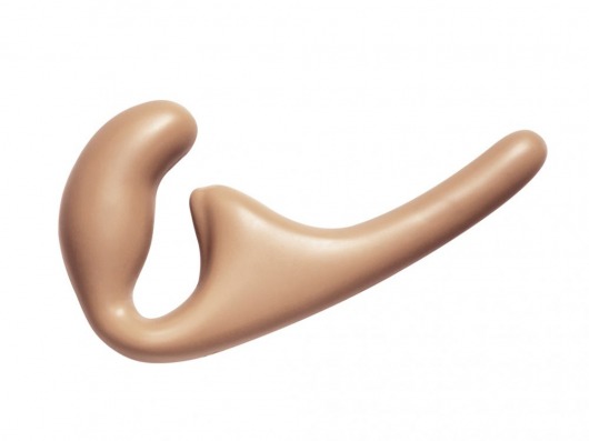 Бежевый безремневой страпон Seduction - 20,5 см. - Lola Games - купить с доставкой в Реутове