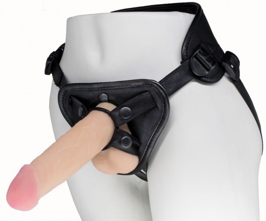 Пояс харнесс BEST UNI strap с 2 насадками - 18 и 22 см. - LOVETOY (А-Полимер) - купить с доставкой в Реутове