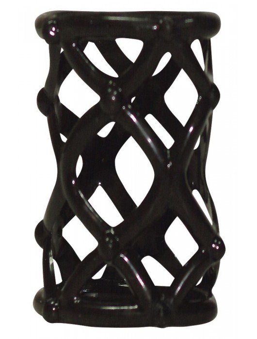 Чёрная насадка-сетка на пенис Orgasmus Wunder - Orion - в Реутове купить с доставкой