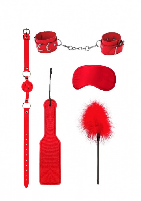 Красный игровой набор БДСМ Introductory Bondage Kit №4 - Shots Media BV - купить с доставкой в Реутове