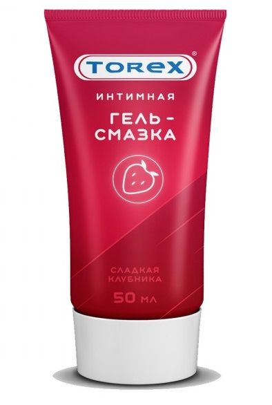 Смазка на водной основе TOREX  Сладкая клубника  - 50 мл. - Torex - купить с доставкой в Реутове