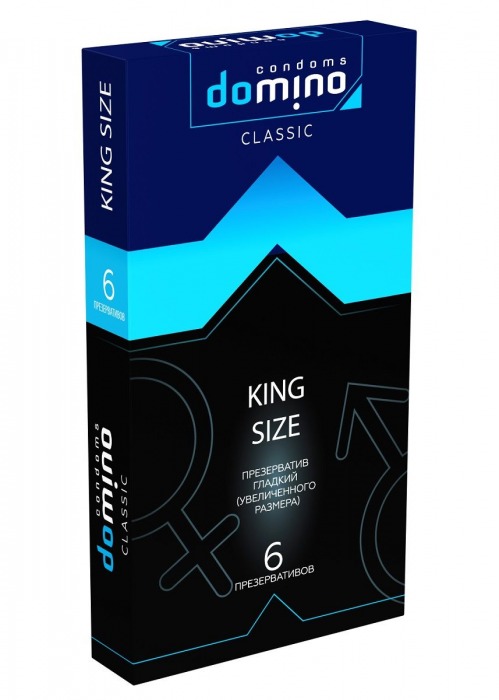 Презервативы увеличенного размера DOMINO Classic King size - 6 шт. - Domino - купить с доставкой в Реутове