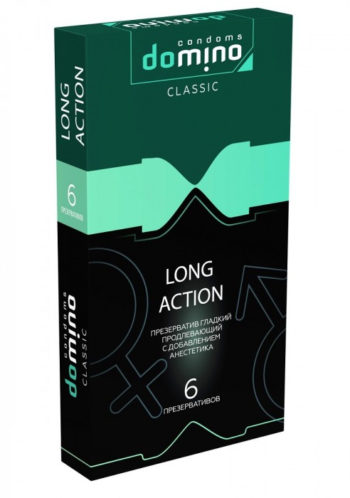 Презервативы с пролонгирующим эффектом DOMINO Classic Long action - 6 шт. - Domino - купить с доставкой в Реутове