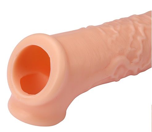 Телесная насадка EXTENDER WITH BALL STRAP 6.5 - 17 см. - Dream Toys - в Реутове купить с доставкой