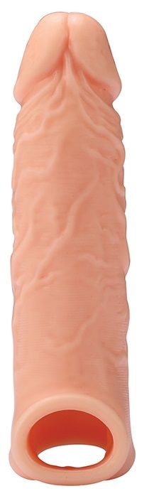 Телесная насадка EXTENDER WITH BALL STRAP 6.5 - 17 см. - Dream Toys - в Реутове купить с доставкой