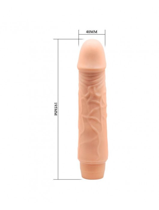 Телесный вибратор-реалистик Barbara - 19,5 см. - Baile