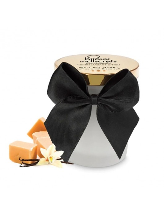 Массажная свеча Melt My Heart с ароматом карамели - 70 мл. - Bijoux Indiscrets - купить с доставкой в Реутове