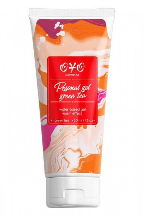 Интимная смазка на водной основе с согревающим эффектом OYO Personal Gel Green Tea - 50 мл. - OYO - купить с доставкой в Реутове