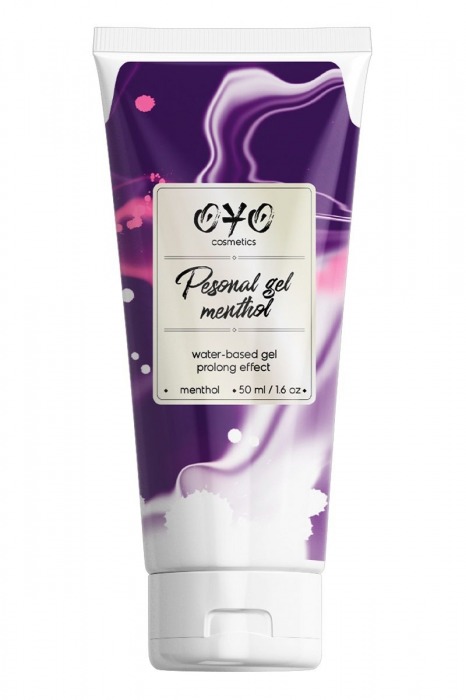 Интимная смазка на водной основе с пролонгирующим эффектом OYO Personal Gel Menthol - 50 мл. - OYO - купить с доставкой в Реутове