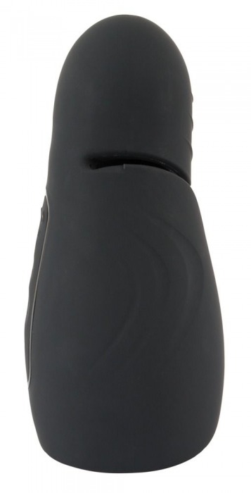 Черный силиконовый вибромастурбатор с нагревом Masturbator with 2 Functions - Orion - в Реутове купить с доставкой