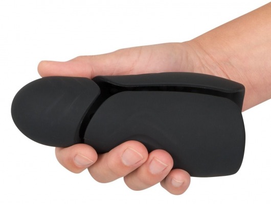 Черный силиконовый вибромастурбатор с нагревом Masturbator with 2 Functions - Orion - в Реутове купить с доставкой