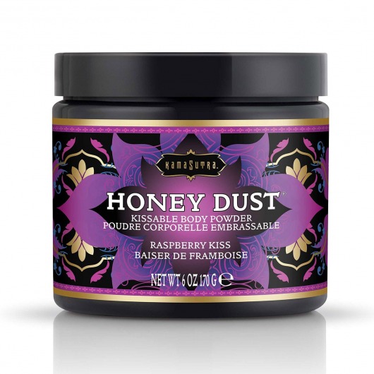 Пудра для тела Honey Dust Body Powder с ароматом малины - 170 гр. - Kama Sutra - купить с доставкой в Реутове