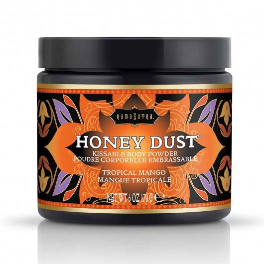 Пудра для тела Honey Dust Body Powder с ароматом манго - 170 гр. - Kama Sutra - купить с доставкой в Реутове