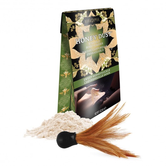 Пудра для тела Honey Dust Body Powder с ароматом жимолости - 28 гр. - Kama Sutra - купить с доставкой в Реутове