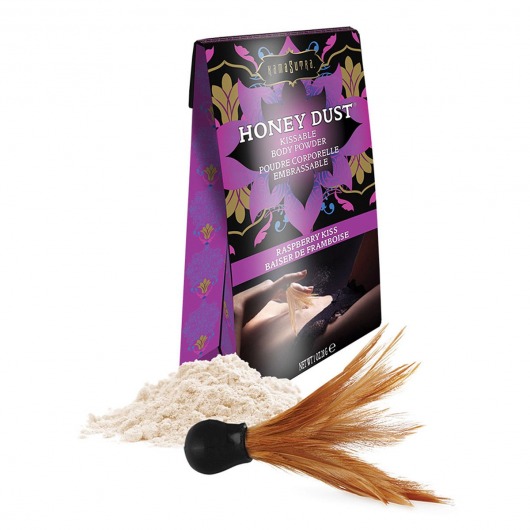 Пудра для тела Honey Dust Body Powder с ароматом малины - 28 гр. - Kama Sutra - купить с доставкой в Реутове