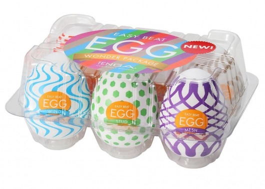 Набор из 6 мастурбаторов Tenga EGG IV с различным рельефом - Tenga - в Реутове купить с доставкой