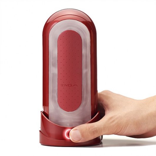 Красный мастурбатор Flip Zero Red   Warmer с подогревом - Tenga - в Реутове купить с доставкой