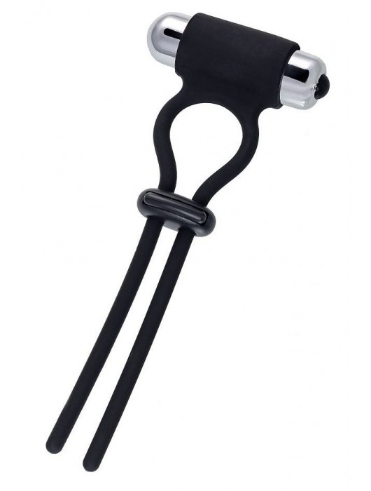 Черное эрекционное лассо на пенис Jat - A-toys - в Реутове купить с доставкой