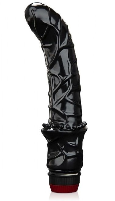 Черный вибромассажер простаты 6  Premium Prostate Massager - BlueLine - в Реутове купить с доставкой