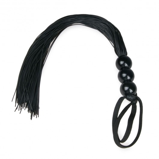 Черная силиконовая плеть Silicone Whip - 32 см. - Easy toys - купить с доставкой в Реутове