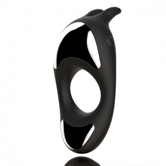 Черное эрекционное кольцо с двумя моторами Zeus Dual Vibe Cock Ring - FeelzToys - в Реутове купить с доставкой