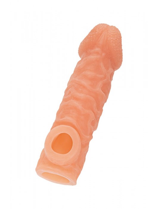 Телесная закрытая насадка с шершавой головкой Cock Sleeve Size S - 13,8 см. - KOKOS - в Реутове купить с доставкой