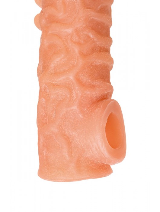 Телесная закрытая насадка с шершавой головкой Cock Sleeve Size S - 13,8 см. - KOKOS - в Реутове купить с доставкой