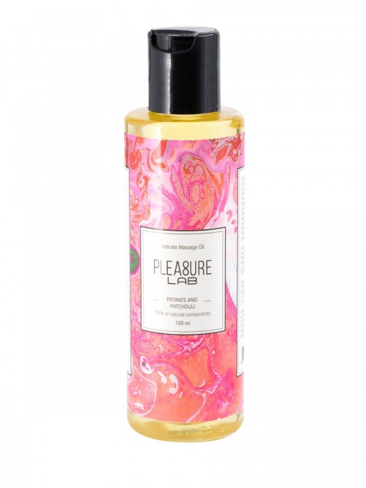 Массажное масло Pleasure Lab Delicate с ароматом пиона и пачули - 100 мл. - Pleasure Lab - купить с доставкой в Реутове