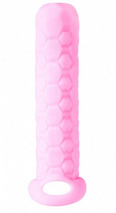 Розовый фаллоудлинитель Homme Long - 13,5 см. - Lola Games - в Реутове купить с доставкой